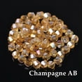 thumbnail image 1 of U8MO 3mm 4mm 6mm 8mm Bicone Faceted Crystal Glass Loose Beads lot for Jewelry Making-149 Champagne AB-4mm (200pcs), 1 of 9