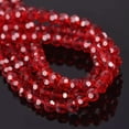 thumbnail image 1 of U8MO 3mm 4mm 6mm 8mm Round 32 Facets Crystal Glass Loose Crafts Beads Wholesale Lot-Deep Red-6mm (100pcs), 1 of 6