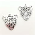 thumbnail image 1 of U8MO 4/10/30X leopard head Antique Silver Charms Pendants for Jewelry Making 28*26mm-Antique silver-30pcs, 1 of 6