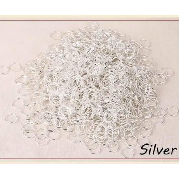 U8MO 4/5/6/7/8/10/12/14/16mm Open Jump Rings Split Rings Metal Iron Links Jewelry DIY-Silver-8mm 200pcs
