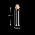 thumbnail image 1 of U8MO 4~55ml Mini Small Cork Stopper Glass Vial Jars Containers Bottle Drift Bottle-9# 15ml, 1 of 4