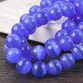 thumbnail image 1 of U8MO 4/6/8/10/12/14/16mm Round Cat's Eye Crystal Glass Loose Crafts Beads lot-8# Blue-16mm (5pcs), 1 of 9
