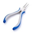 thumbnail image 1 of U8MO 4.9" Carbon Steel Round Nose Pliers Ferronickel Jewelry Plier Gunmetal Hand Tool, 1 of 5