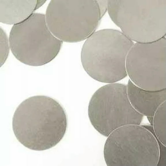 U8MO 4 Stamping Blank Circle 3/4" Metal Blanks Silver Aluminum No Hole Flat Round