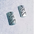 thumbnail image 1 of U8MO 4 Word Charms Quote Charms Find Joy in The Journey Antique Silver Tone Inspire, 1 of 1