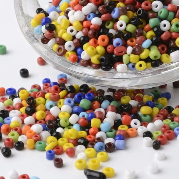 U8MO 4100 Assorted Glass Seed Beads 12/0 2mm to 3mm Wholesale Beads BULK