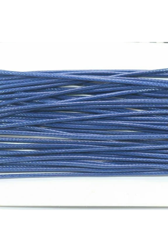 45 Yards Spool Korean Waxed Cord Thread Line 1.5mm for Bracelet Necklace String-16# Navy Blue