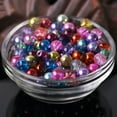 thumbnail image 1 of U8MO 4mm 6mm 8mm Round Metallic Color Plated Smooth Crystal Glass Loose Beads lot-0#Metal Mixed-6mm/50pcs, 1 of 7