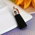 thumbnail image 1 of U8MO 4pcs 3cm Handwork Tassel Trim Craft Jewelry Making DIY Accessory Pendant-2# black, 1 of 9