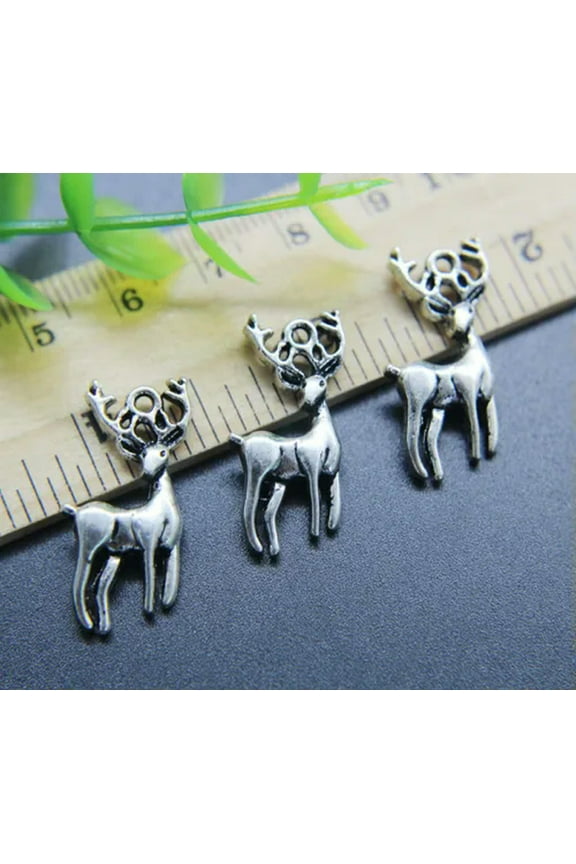 5/20/50X Retro Deer Elk Alloy Charms Pendant Jewelry Making DIY 26*11mm-5pcs