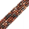 thumbnail image 1 of U8MO 5 Strd 8mm Round Natural Fire Agate Stone Beads Gems Faceted Loose Spacer Beads, 1 of 7