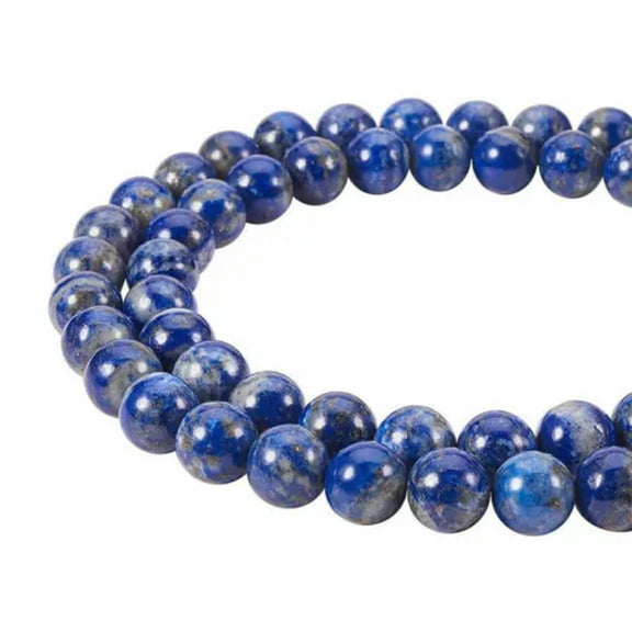 U8MO 5 Strds Precious Natural Lapis Lazuli Beads Round Gemstone Beads Blue Pick Size-4mm, 48pcs/strd