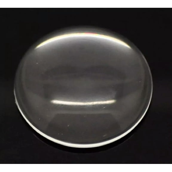 U8MO 5 Transparent Clear Round Flatback Glass Cabochon Dome 35mm