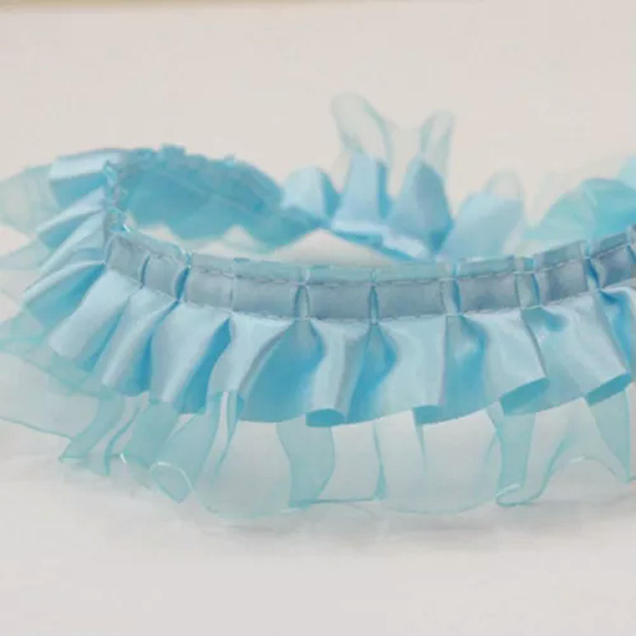 U8MO 5 Yards 2-Layer Satin Organza Lace Ruffle Edge Trim 2