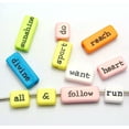thumbnail image 1 of U8MO 50 Assorted Acrylic Inspirational Word Beads Mixed Color Jewelry Craft DIY, 1 of 4
