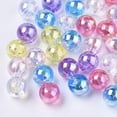 thumbnail image 1 of U8MO 50 Bubble Beads Round Acrylic 8mm BULK Spacers Jewelry Making AB Shimmer, 1 of 1