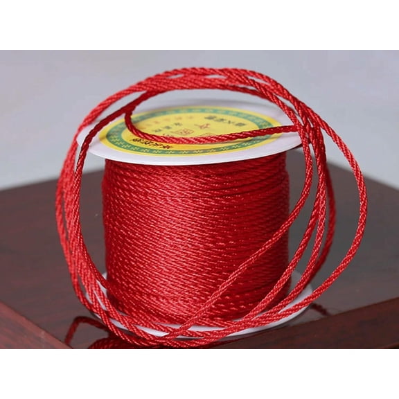 U8MO 50 Meter Red Nylon Love Rope Binding Bind up Synthetic Silk String 2mm