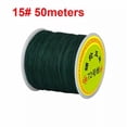 thumbnail image 1 of U8MO 50 Meters Nylon String Chinese Knotting Thread 0.8mm Braid Rattail Cord Rope -15# Dark Green, 1 of 7