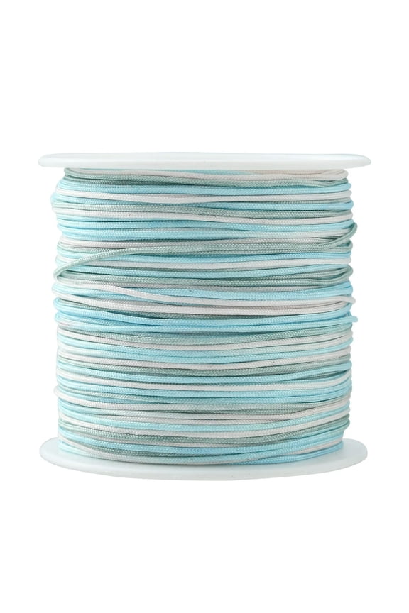 50 Yards Blue Green Thread Knotting Cord for Braiding Bracelets Necklaces Crafts