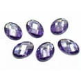thumbnail image 1 of U8MO 500 Flatback Acrylic Rhinestone Faceted Oval Gem Beads 13X18mm No Hole Wholesale-Purple, 1 of 9