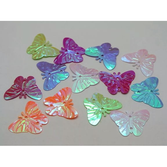 U8MO 500 Mixed Color Butterfly loose sequins Paillettes 2 Hole sewing Wedding craft