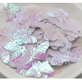 thumbnail image 1 of U8MO 500 White with AB Butterfly loose sequins Paillettes 2 Hole sewing Wedding craft, 1 of 9