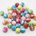 thumbnail image 1 of U8MO 500 White with Mixed Color Acrylic Corrugated Ball Spacer Beads 6mm Craft DIY, 1 of 7