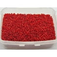 thumbnail image 1 of U8MO 5000 Frosted Colour Glass Beads 2mm (10/0) + Storage Box Jewelry Making-Red, 1 of 6