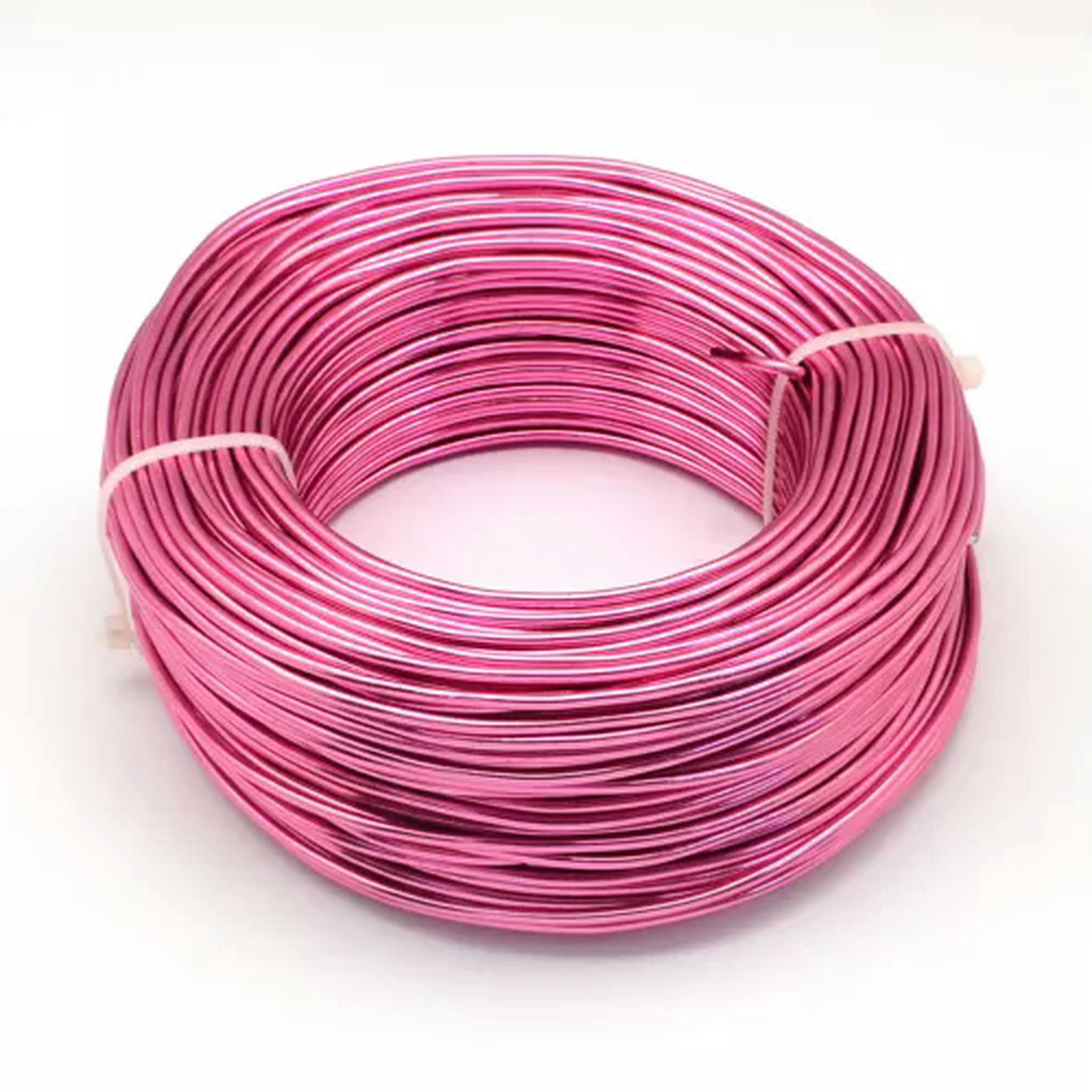 U8MO 500g Aluminum Wire Jewelry Beading Craft Wire 12/15/18/20 Gauge 0.8/1/1.5/2mm-Camellia-1.5mm