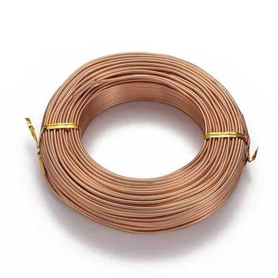 U8MO 500g Aluminum Wire Jewelry Beading Craft Wire 12/15/18/20 Gauge 0.8/1/1.5/2mm-Saddle Brown-1.5mm