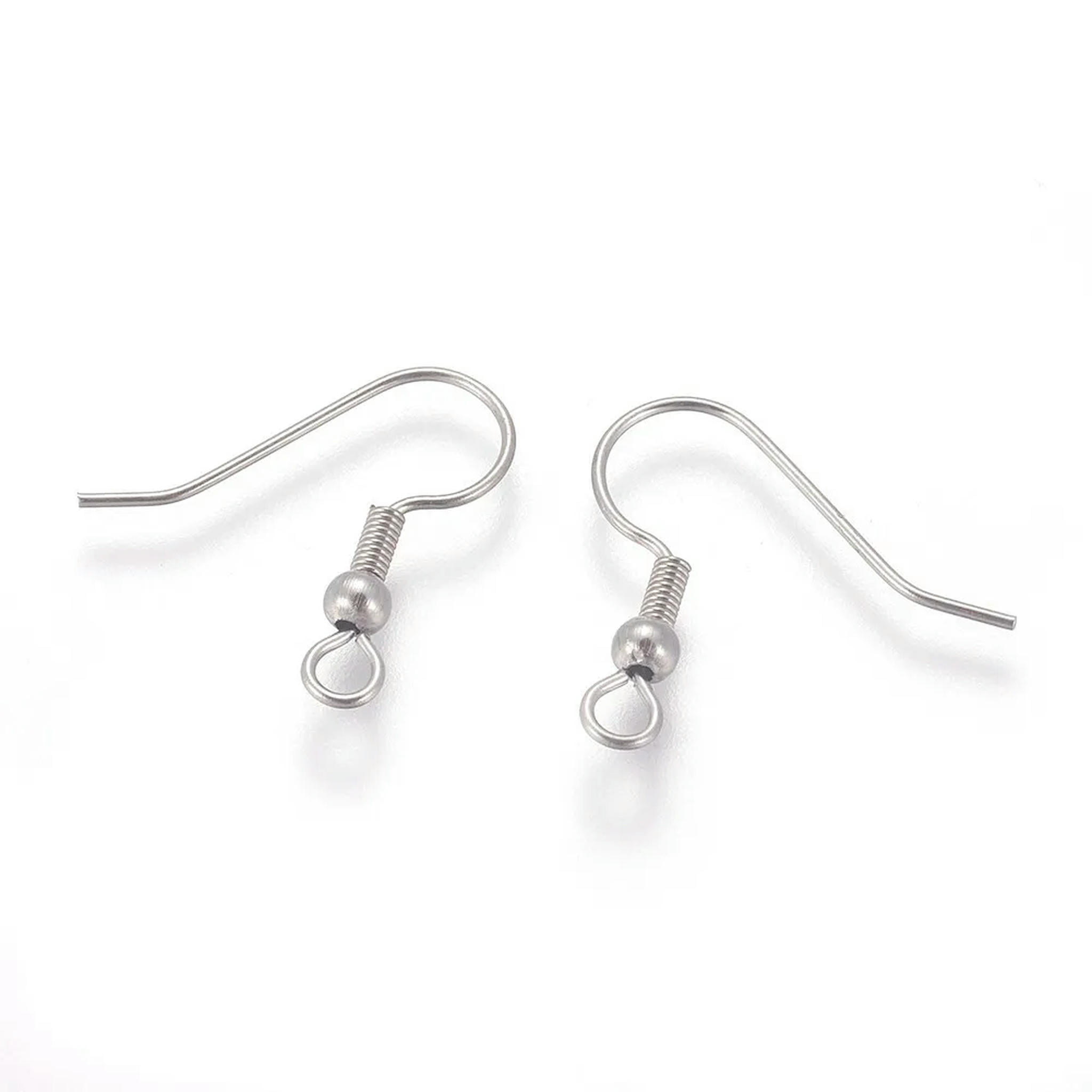 U8MO 500pc 316 Stainless Steel Earring Hooks Finding Ear Wire Jewelry Making 20x21mm
