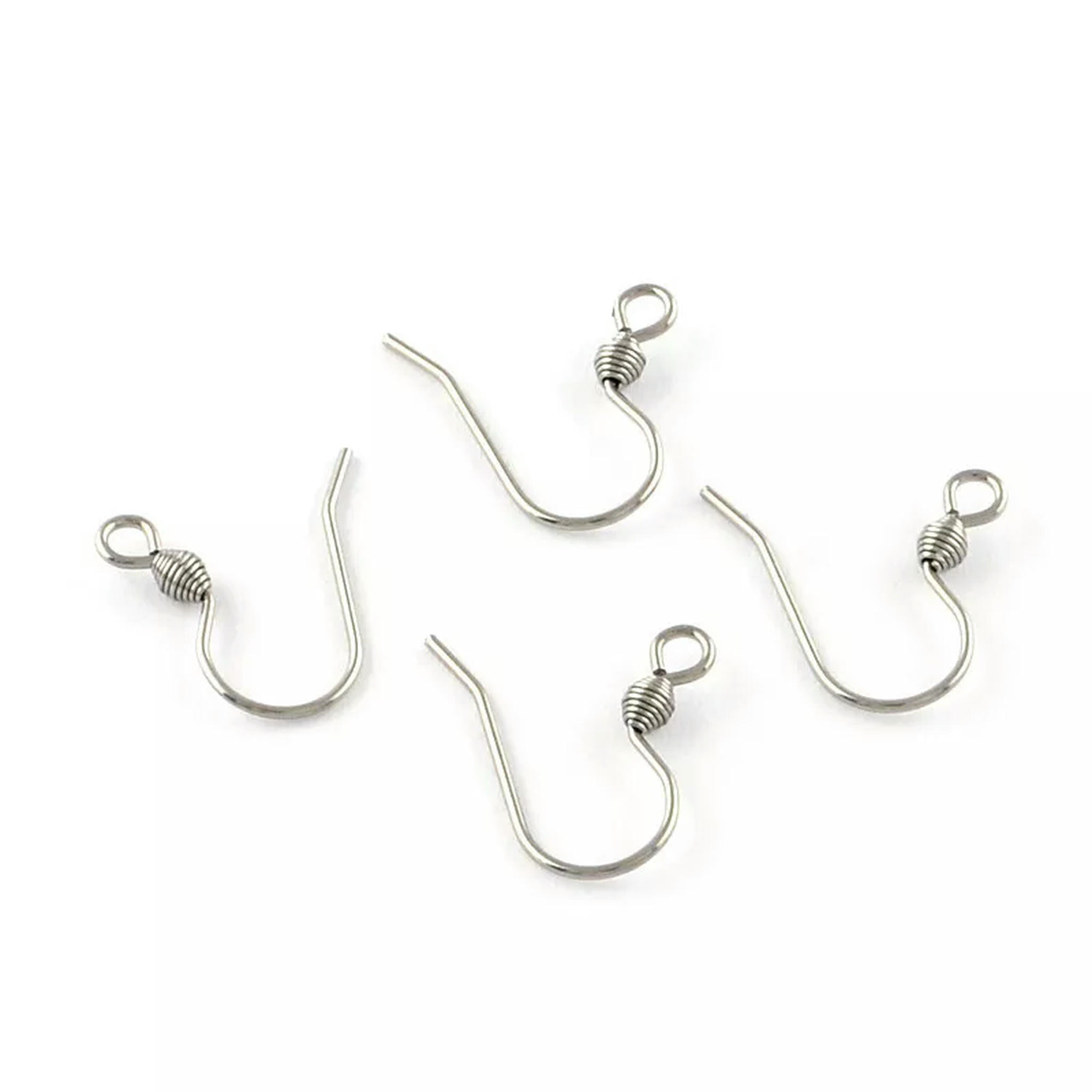 U8MO 500pcs Quality 304 Stainless Steel Earring Hooks Earwire Findings Craft 15x15mm