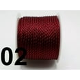 thumbnail image 1 of U8MO 50Meter Nylon String Chinese Satin Silk Braided Cord 1mm Love Binding Rope Spool-2# Red wine, 1 of 9