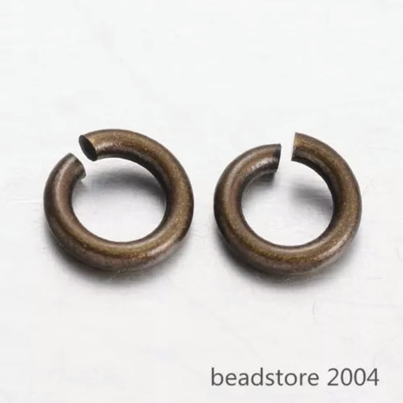 U8MO 50g Standard Open Jump Rings Strong Unsoldered Loop Findings 4~8mm Pick Color-7mm,450pcs/50g-Antique Bronze