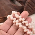 thumbnail image 1 of U8MO 50pcs 8mm Side Hole Rondelle Crystal Glass Loose Spacer Crafts Beads DIY Jewelry-Porcelain Beige, 1 of 6