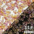 thumbnail image 1 of U8MO 50pcs 8x6mm Teardrop Crystal Glass Pendants Loose Beads Lot for Jewelry Making-Yellow Purple, 1 of 4