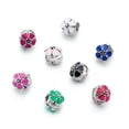 thumbnail image 1 of U8MO 50pcs Alloy Enamel Flower European Large Hole Beads Loose Spacer Craft 10x11mm, 1 of 8