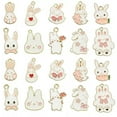 thumbnail image 1 of U8MO 50x White Bunny Rabbit Charms Pendants for DIY Jewelry Making Keyring Bracelet, 1 of 7