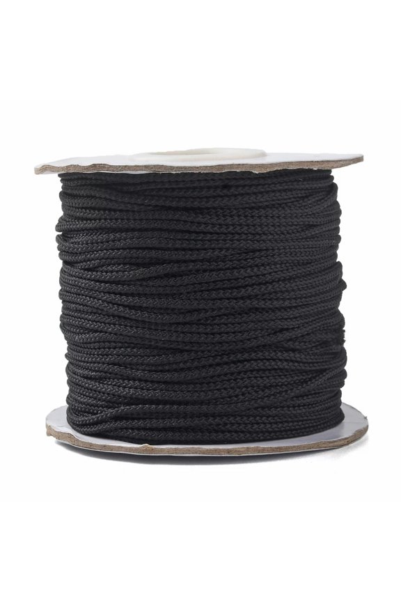 54.68 Yards 50m Braided Black Knotting Beading Cord Bracelet Necklaces Thread