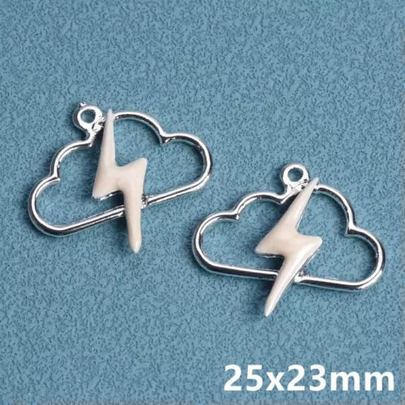 U8MO 5pcs Enamel Metal Loose Dangle Drop Pendants Beads Charms For Jewelry Making-62448