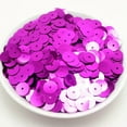 thumbnail image 1 of U8MO 60Gram 5mm 6mm 8mm 10mm 12mm Flat Round Loose Sequins Paillettes sewing Wedding-5000pcs 6mm-Hot Pink, 1 of 2