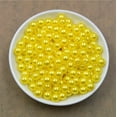 thumbnail image 1 of U8MO 6mm 8mm 20 Colors 100PC Pearl Spacer Beads Craft ABS Plastic Loose Beads DIY-6mm-lemon yellow, 1 of 9