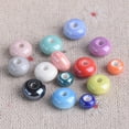 thumbnail image 1 of U8MO 6x4mm 8x5mm Rondelle Shape Shiny Glossy Glazed Ceramic Porcelain Spacer Beads-8x5mm 20pcs-Random Mixed, 1 of 4