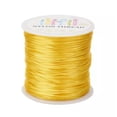 thumbnail image 1 of U8MO 70m/roll Nylon Thread Rattail Satin Cord Chinese Knot Craft Beading String 1mm-Gold, 1 of 3