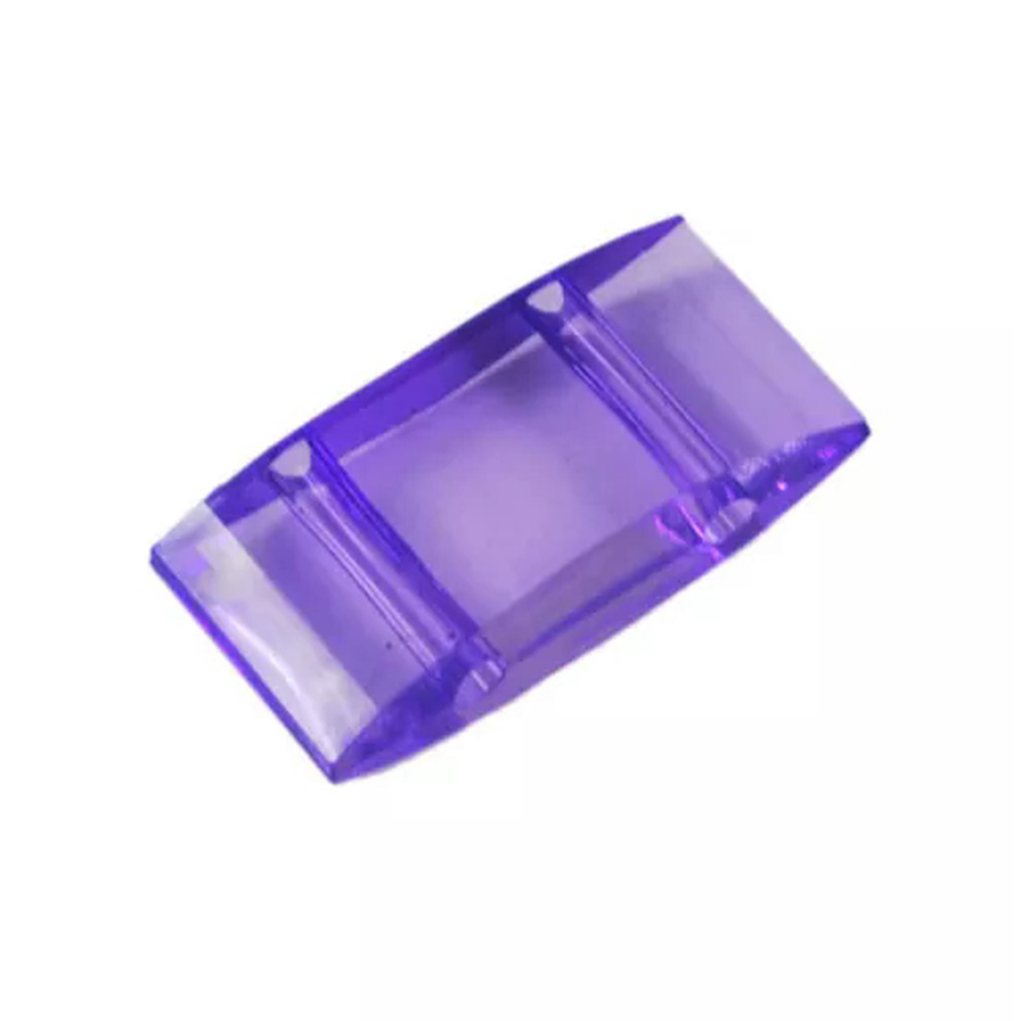 U8MO 780pcs/500g Acrylic Carrier Beasd Rectangle 2-Hole Peyote Jewelry Bases 17x9mm-Blue Violet