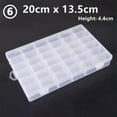 thumbnail image 1 of U8MO 8/10/15/24/36 Removable Compartment Organizer Container Bead Storage Plastic Box-6# 36 Grids, 1 of 6