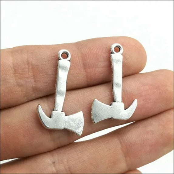 U8MO 8/20/50/100X Alloy Hatchet Axe Charm Pendants Jewelry Making DIY 27x15mm-20pcs