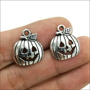 U8MO 8/20/60/100X Halloween Pumpkin demon Charms Pendants Jewellery Making 18*16mm-20pcs