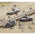 thumbnail image 1 of U8MO 8/20/60pc retro style small rowboat alloy charms pendant 9x18mm-8pcs, 1 of 4