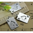 thumbnail image 1 of U8MO 8/30/60X retro Jewelry Making Playing CARDS alloy charms pendants 21x12mm-60pcs, 1 of 4